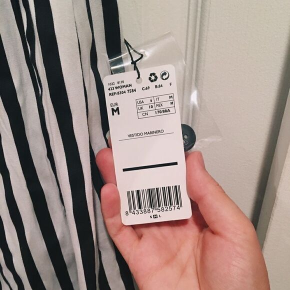 Mango striped cotton dress - Picture 6 of 7